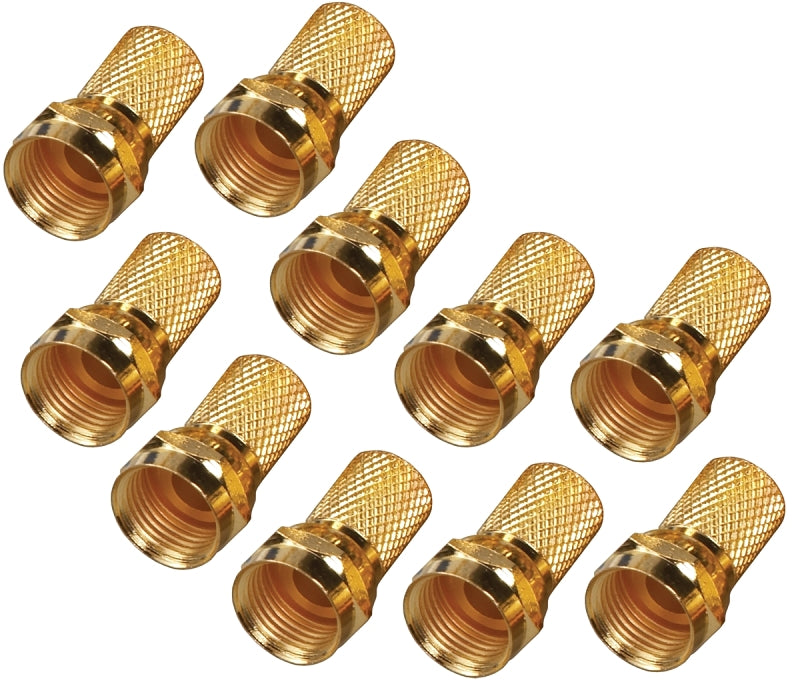 AmerTac - Zenith VA1010RG6TW RG6 Twiston F Connectors, 10 Piece