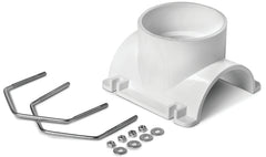 Oatey 43791 Saddle Tee Kit, 4 x 2 in Connection, PVC, Black/White