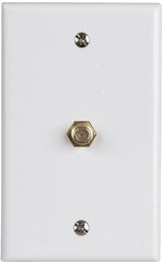 AmerTac - Zenith VW1001WJ1W Coax Wallplate, White