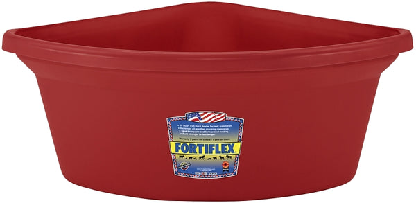 Fortiflex Corner Feeder for Dogs and Horses, 6-Gallon, Red CF-24R