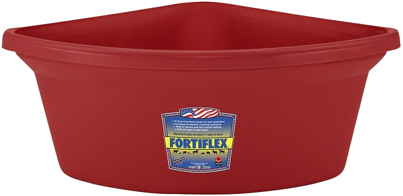 Fortiflex Corner Feeder for Dogs and Horses, 6-Gallon, Red CF-24R