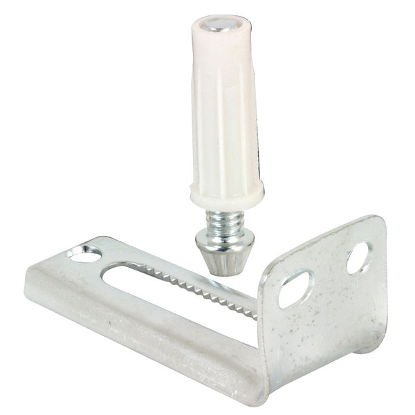 Prime-Line N 6992 Adjustable Pivot Bracket and Pin Kit, Plastic/Steel, Floor