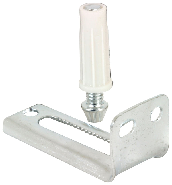 Prime-Line Products N 6992 Prime Line Adjustable Pivot Bracket, 1 in Dia X 2-15/16 in L X 1-1/4 in H, Steel, Plastic, X X, Mill