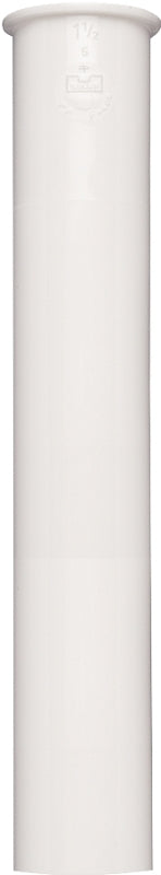 Keeney PP20905 1 1/2" x 6" Plumb Pak Sink Tailpiece, 1-1/2"D x 6"L, White