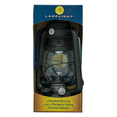 Lamplight Large Paraffin Oil Indoor Lamp, Hurricane Lamp, Emergency Kit, 52664 Farmer's Lantern Indoor Oil Lamp, Black, Original