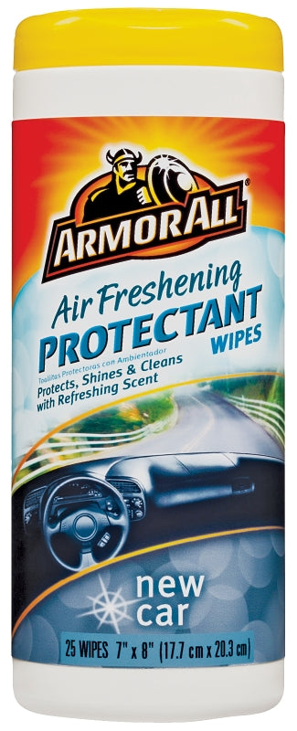 Armor All 78533 7" X 8" New Car Scent Protectant Wipes 25 Count