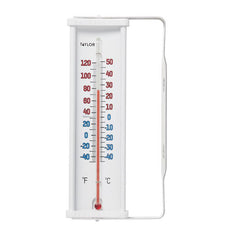 Taylor Precision Products Window Thermometer, White, 1 Pack
