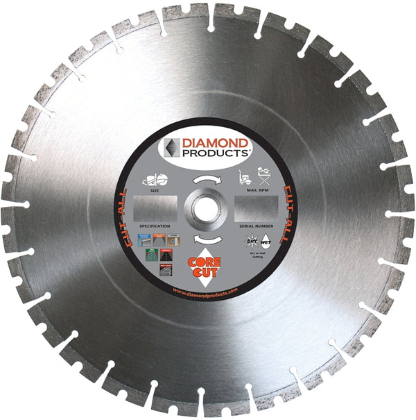 Diamond Products Core Cut 84967 12-Inch by 0.125 Cut All Multi Purpose High Speed Specialty Blades