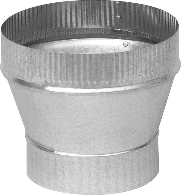 UNITED STATES HDW MFG/U S HA GV1360 6x8 Galv Increaser, 6 in. x 8 in, Galvanized Steel