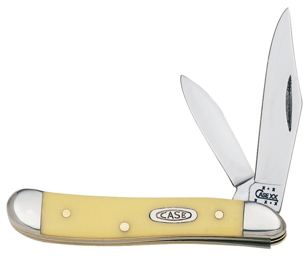Case Cutlery 00030 3220 Cv Yellow Handle Peanut