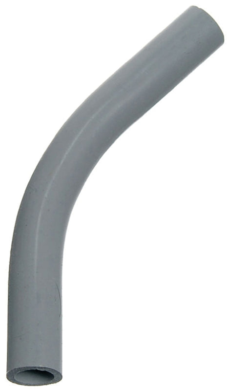 Lamson/Carlon UA7ADR-CAR Carlon Standard Radius Conduit Elbow, 45 Deg, 1/2 In Rigid, Plain, Sch 40, Pvc, Gray
