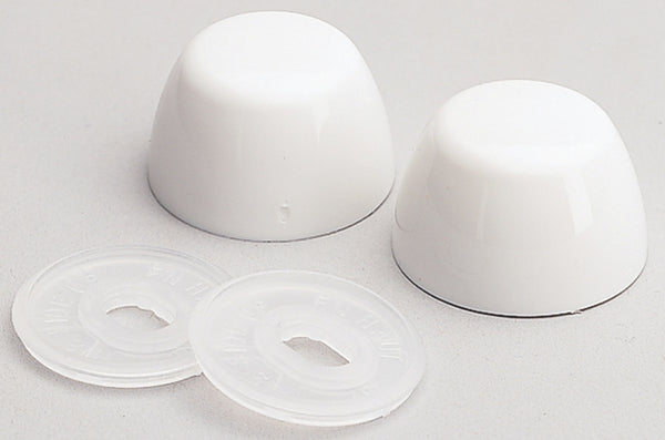 Fluidmaster 7115 Replacement Toilet Bolt Caps In White