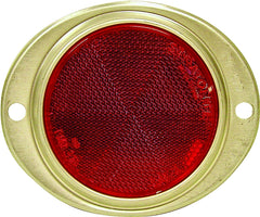 Peterson Manufacturing V472R Red 3" Aluminum Oval Reflector