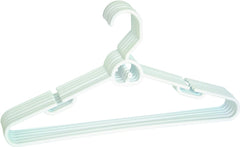 Merrick Heavy Duty Tubular Hanger with Attachable Hook , White 6pk C9060A-A12