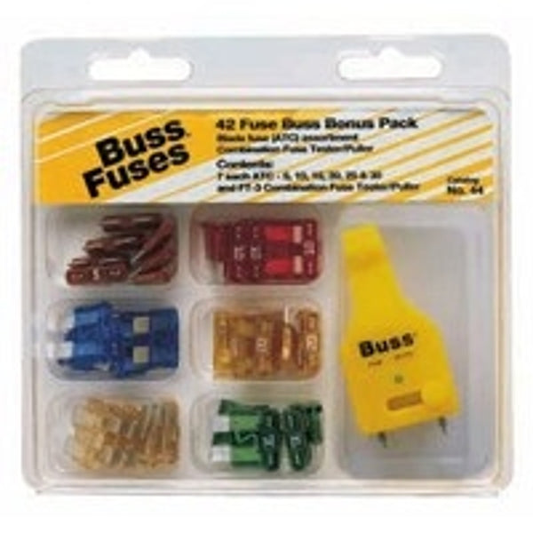 Bussman NO.44 42 Piece Buss ATC Blade Fuses Bonus Pack