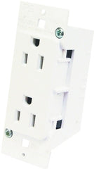 UNITED STATES HDW E-120C Duplex Receptacle, 1-9/16 x 4-1/4"