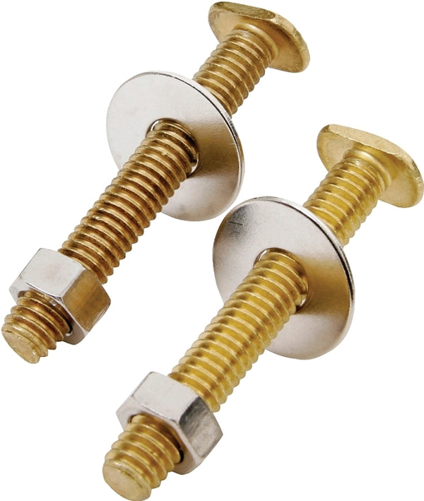 Worldwide Sourcing Exclusively Orgill Bolt Set, Brass, For: Use to Attach Toilet to Flange 8045