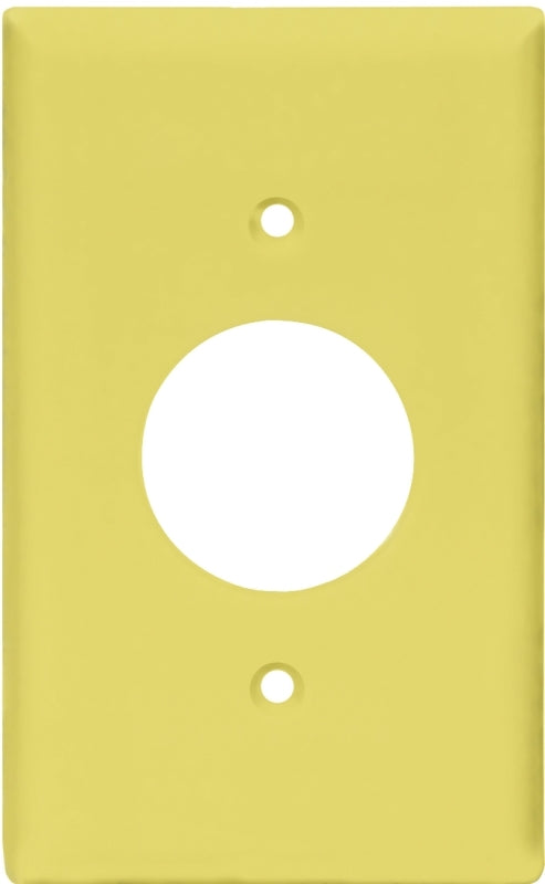 EATON Wiring PJ7V Mid-Size Polycarbonate 1-Gang Power Outlet Wallplate, Ivory