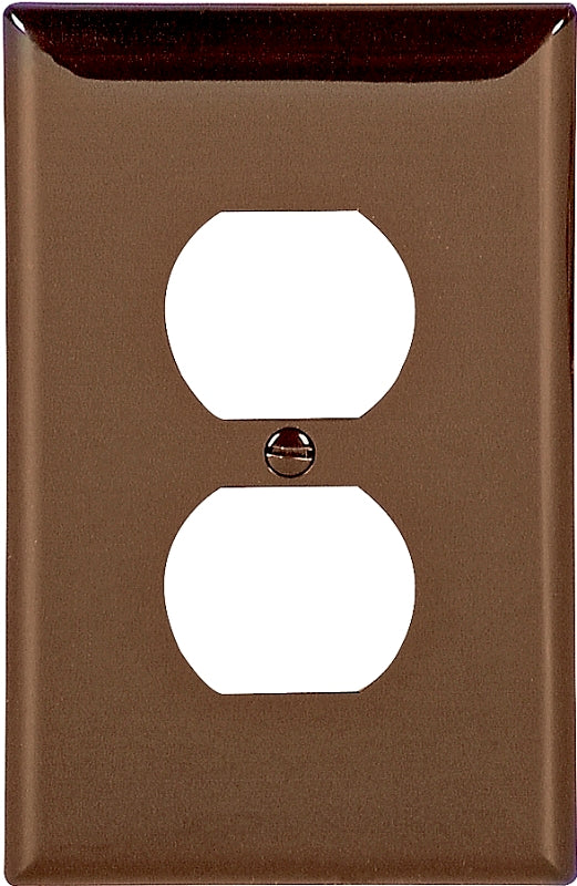 Wall Plate 1Gng Dplx Recpt Brn