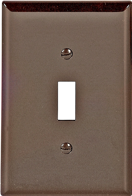 Wallplate 1G Toggle Polymid Br