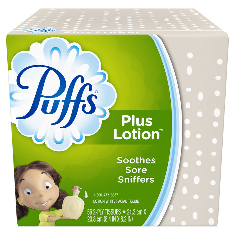 Puffs Plus Lotion Facial Tissues (1 Cube, 56 per Box)