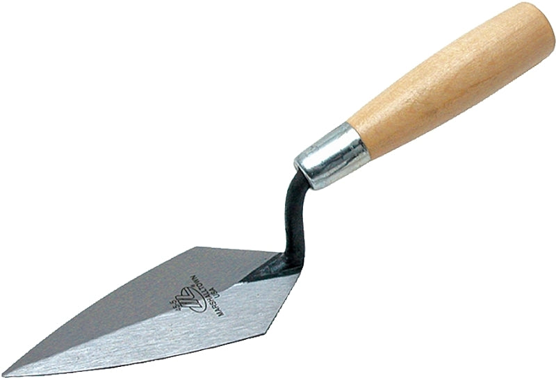 MARSHALLTOWN Pointing Trowel, 5 x 2 1/2 Inch Inch Blade, Philadelphia Pattern, Single Piece High Carbon Steel, Wooden Handle, Repair Mortar Joints, Masonry, Made in the USA, 45 5