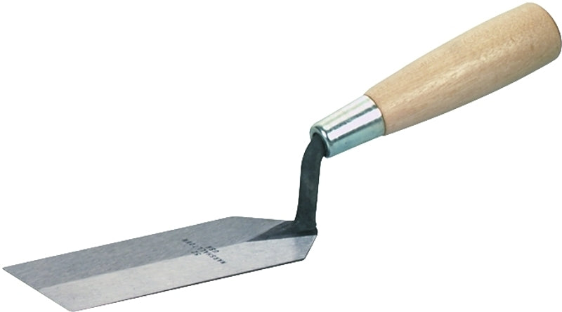 MARSHALLTOWN Margin Trowel, 5 x 2 Inch, Spread Mortar and Tile Adhesive, Durable High Carbon Steel, Wood Handle, Tile Trowel, Made in the USA, 52