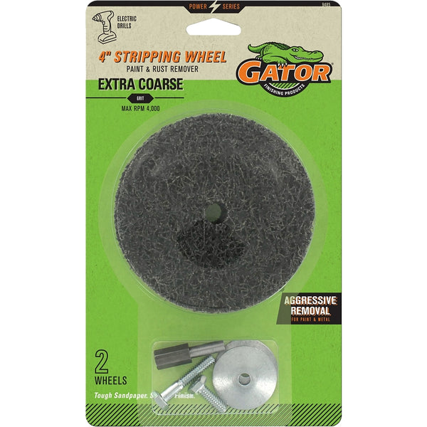 Ali Industries Gator Grit Paint & Rust Remover 4 " Fits All 3/8 " Electric Drills 9485