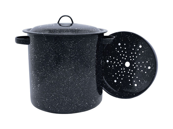 Granite Ware Tamale Pot with Steamer Insert, 15.5-Quart 308930