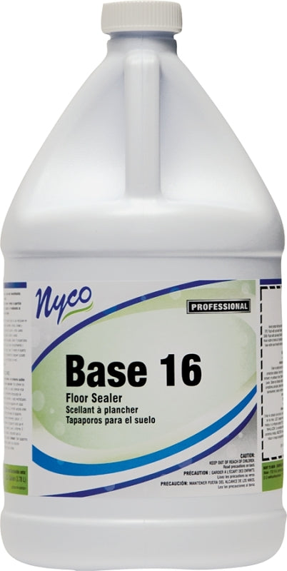 Nyco NL140-G4 Floor Sealer, 128 oz, Pail, Opaque White, Paste
