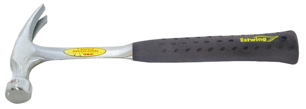 ESTWING Hammer - 16 oz Straight Rip Claw with Smooth Face & Shock Reduction Grip - E3-16S