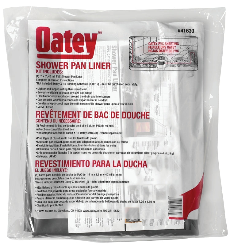 Oatey PVC Shower Pan Liner