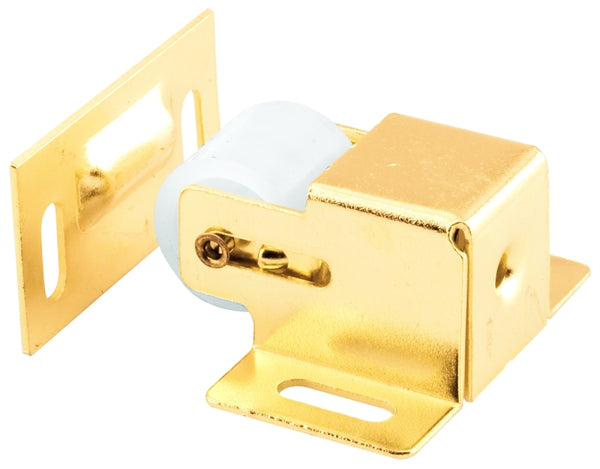 Prime-Line U 9047 Brass Plated Closet Door Roller Catch with Strike (Single Pack)