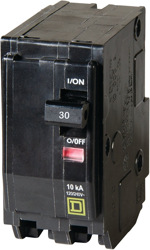 Schneider Electric View-Pak Div. Of Tes, Black Square D QO230 Dual Pole 120/240-Volt AC Circuit Breaker, Size QO230C