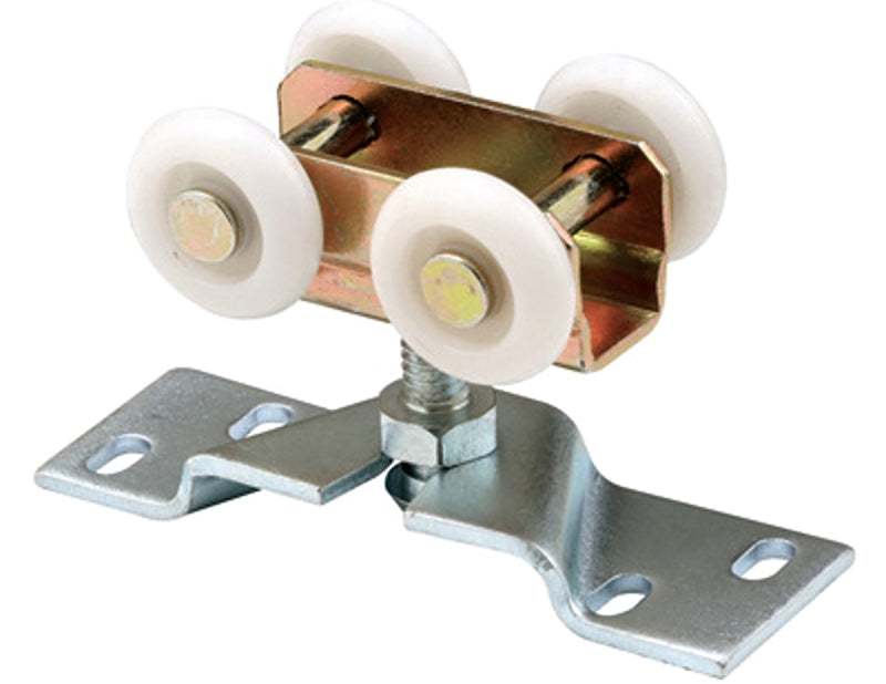 Prime-Line Products N 7410 Pocket Door Roller Assembly, 1 in., Convex, Plastic Tires, Steel Bracket