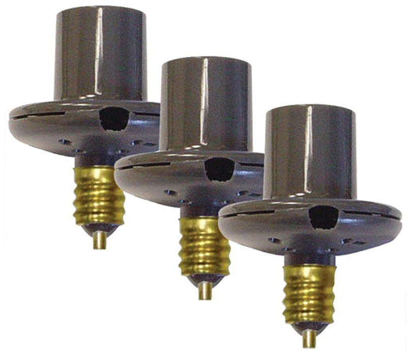 American Tack & Hardware Amertac SLC2BCB3-4 Dusk To Dawn Light-Sensing Socket Reducer Socket Adapter, 60 W, 120 V, Incandescent, Bronze