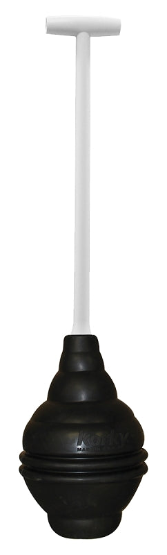Korky 99-4A 99-1AM Beehive Max Universal Fits All Old and New Powerful Plunge-Easy Grip T-Handle-Made in USA Toilet Plunger, Black