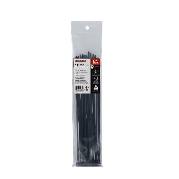 MINTCRAFT CV280W-253L Cable Tie, 11-Inch 50-Pound, Black, 6-Pack