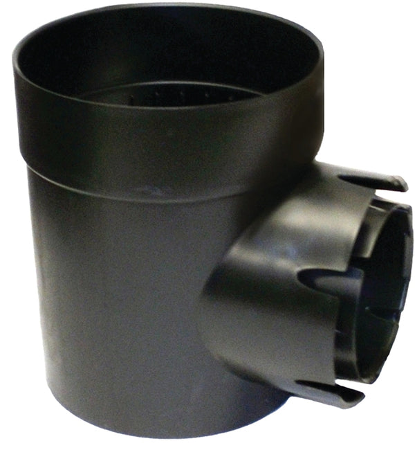 NDS 101* Round Spee-D Catch Basin Drain, 1 Outlet, Connects to 3-Inch and 4-Inch Drain Pipes, Manages Light Water Flows, 6-Inch, Plastic, Black 101-AST