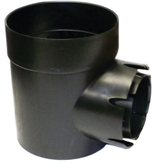 NDS 101* Round Spee-D Catch Basin Drain, 1 Outlet, Connects to 3-Inch and 4-Inch Drain Pipes, Manages Light Water Flows, 6-Inch, Plastic, Black 101-AST