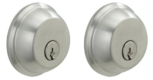 Schlage B62 N 626 Deadbolt, Keyed 2 Sides, Highest Residential Security, Satin Chrome B62CSV626
