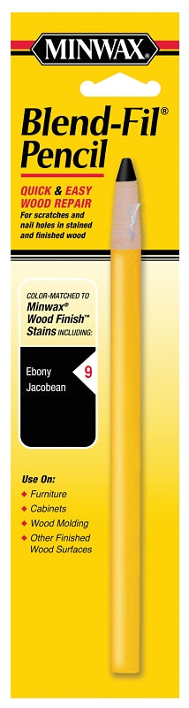 Minwax 110096666 No 9 Blend-Fil Wood Repair Stain Pencil, Ebony Jacobean