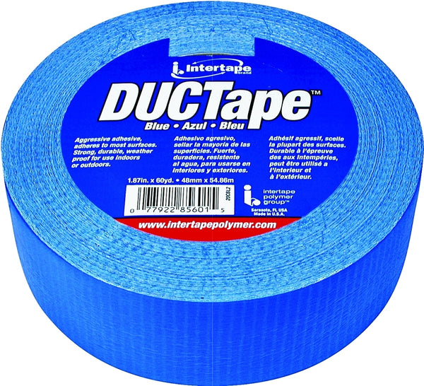 IPG JobSite DUCTape, Colored Duct Tape, 1.88" x 60 yd, Blue (Single Roll) 20C-BL2
