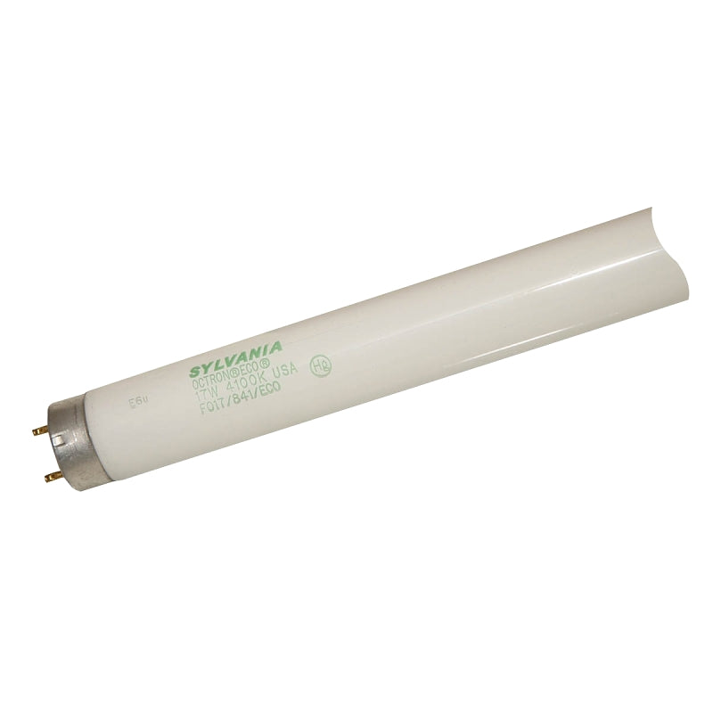 Sylvania 24" 17W T8 Linear Fluorescent Lamp, 1270 Lumen, 4100K Cool White, Dimmable, 1 Pack
