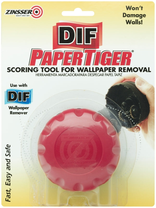 Zinsser 2966 PaperTiger Scoring Tool for Wallpaper Removal Single Head 02966