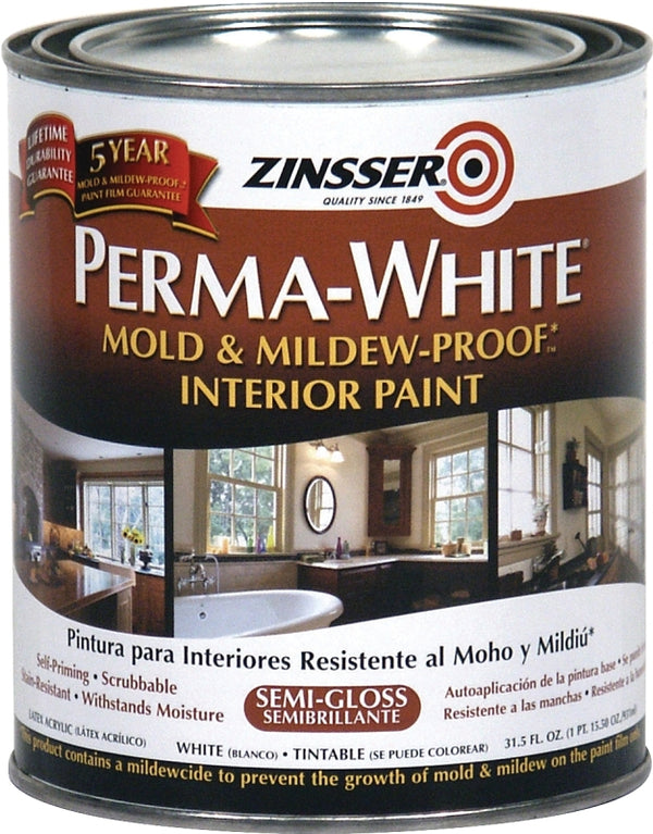 RUST-OLEUM 02754 White Perma Interior Acrylic Paint, 1 Quarts (Pack of 1)
