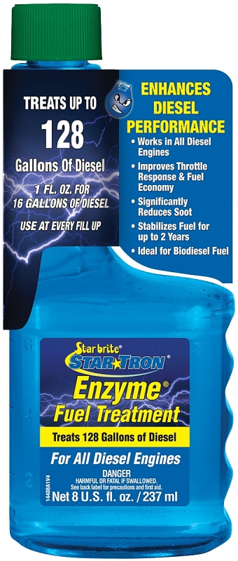 STAR BRITE Star Tron Enzyme Fuel Treatment - Automotive Diesel Formula - 1 oz. Treats 16 Gallons - 8 OZ (14408)