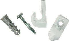 ClosetMaid 754600 7546 Wall Clip, Resin, White, for Wall-Mounted Wire Shelving