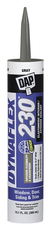 DAP Dynaflex 230 Premium Elastomeric Sealant, Aluminum Gray, 10.1 Oz (7079818286)