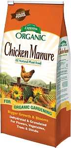 Espoma Organic Chicken Manure 3.75 lb. Bag. All Natural & Organic Fertilizer for All Flowers, Vegetables, Trees, and Shrubs. for Organic Gardening GM3